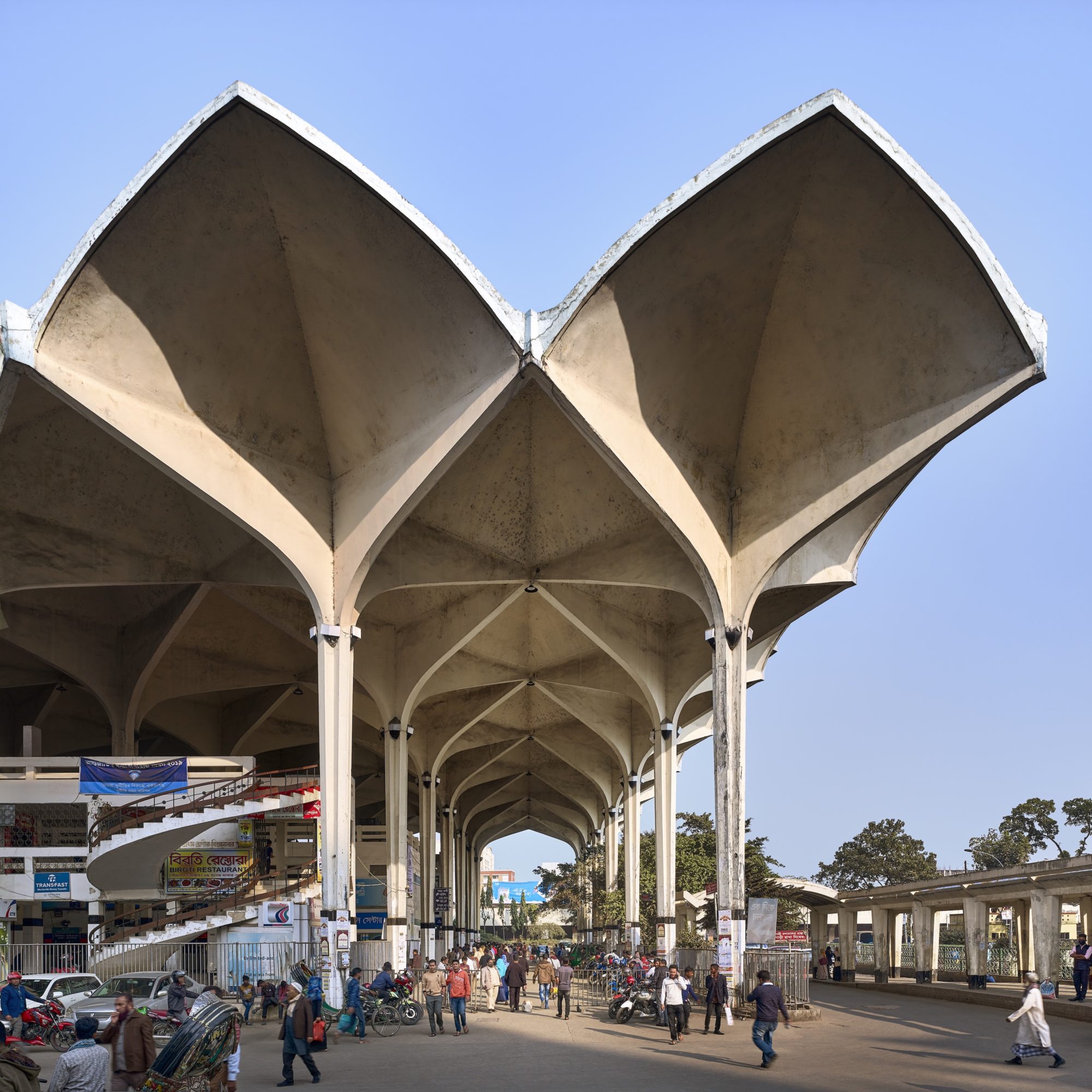 Kamalapur Station in Dhaka, Bangladesh